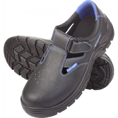 Fekete-kék bőr szandál, sb fo src, "39", ce, lahti