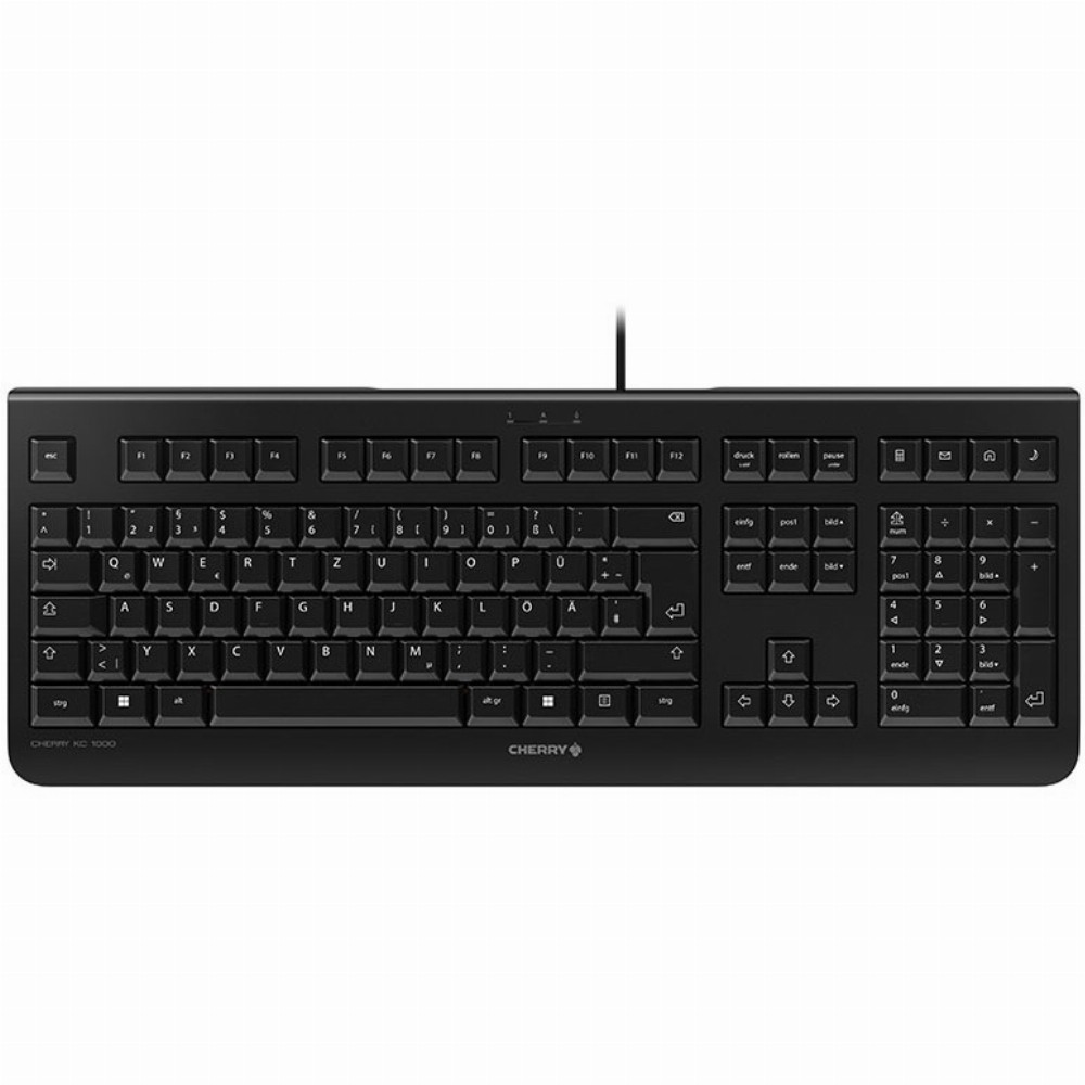 CHERRY KC 1000 billentyűzet USB QWERTZ Német Fekete (JK-0800DE-2)