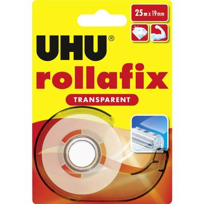 UHU rollafix (36965) Ragasztószalag Átlátszó (H x Sz) 25 m x 19 mm 1 db (36965)