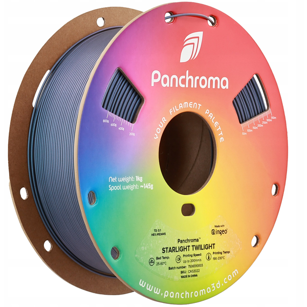 Polymaker CA02022 Panchroma™ Starlight 3D nyomtatószál PLA műanyag Többszínű, Színváltás 1.75 mm 1000 g Starlight Twilight, Kék 1 db