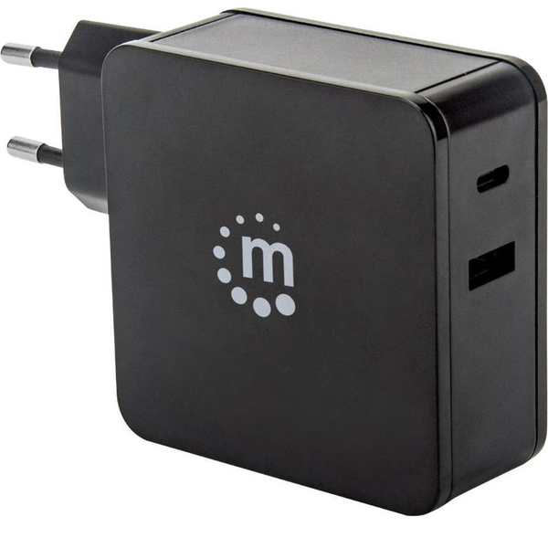 Manhattan 180214 зарядно за мобилни устройства Нетбук, Таблет Черен Променлив ток (AC) На закрито