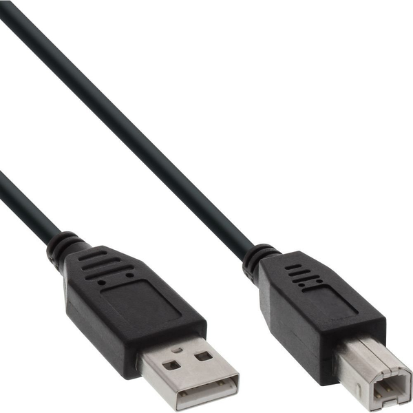 InLine 34535X USB-kabel 3 m USB A USB B Sort