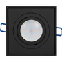 Orno Sormus S Dekoratív Keret Spotlámpához, Mr16/Gu10 max 50 W, Állítható, Négyzet Alakú, Fekete