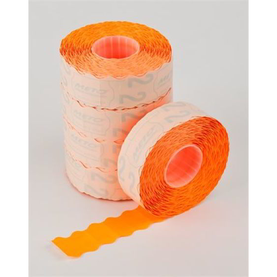 Meto Árazógépszalag 22x12 mm - Narancs (5 tekercs) (22NARANCS)