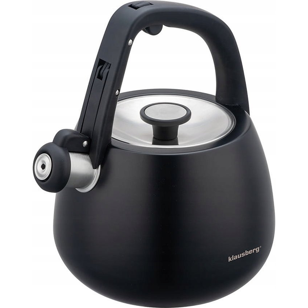 Ceainic din oțel inoxidabil Klausberg KB-7774 cu fluier, 2,5 l