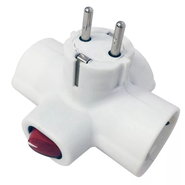 GAO 0794H 250V Elosztó 3 aljzatos - Fehér