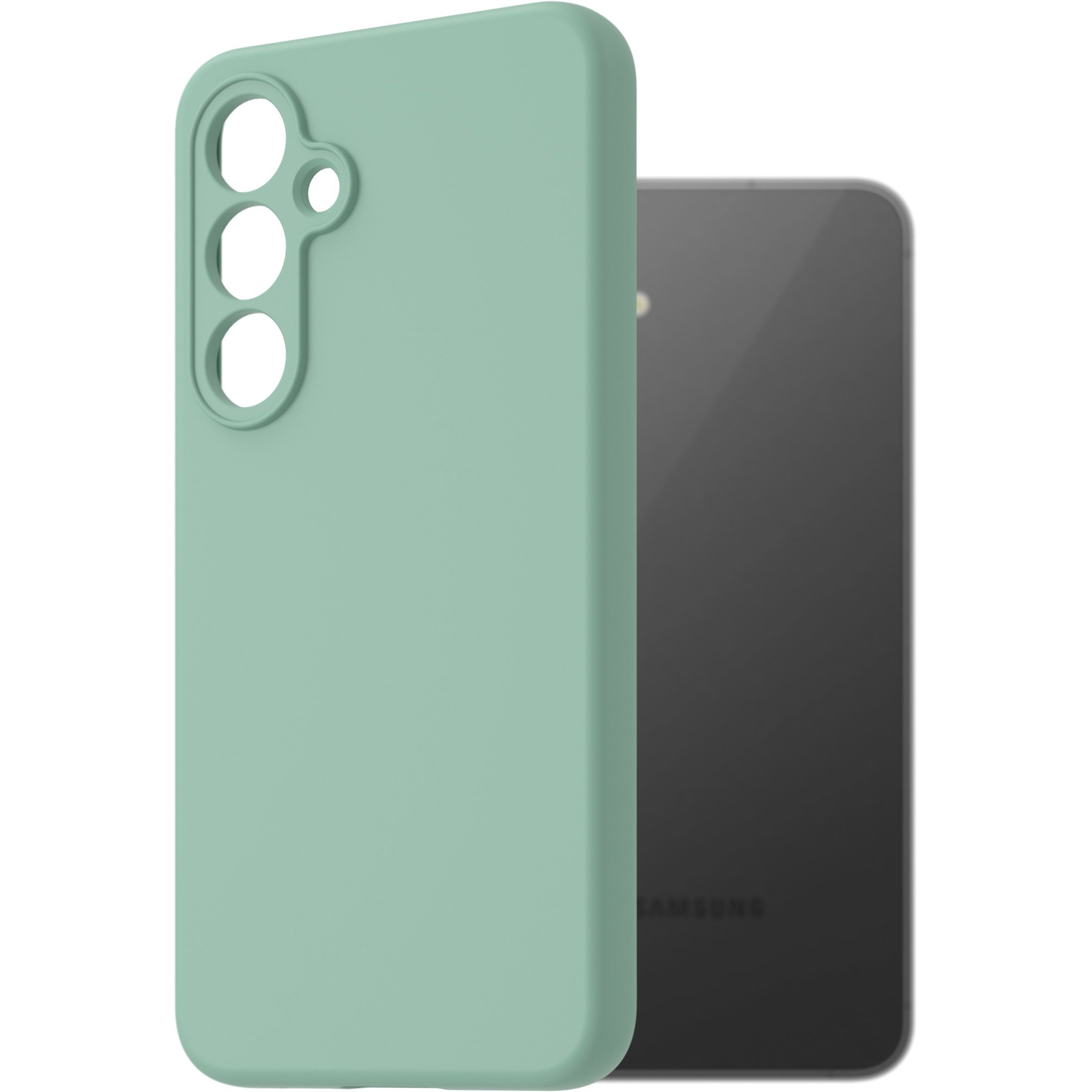 AlzaGuard Premium Silicone Case Samsung Galaxy S24 FE világoszöld tok (AGD-PCS426E)