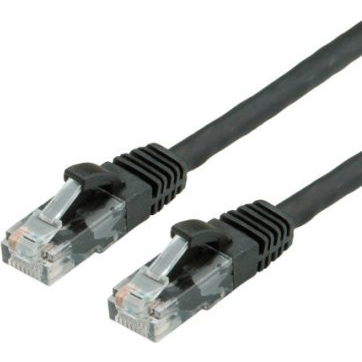  Value Kabel krosowy VALUE Cat.6A (Class EA) UTP, czarny, 0,3 m