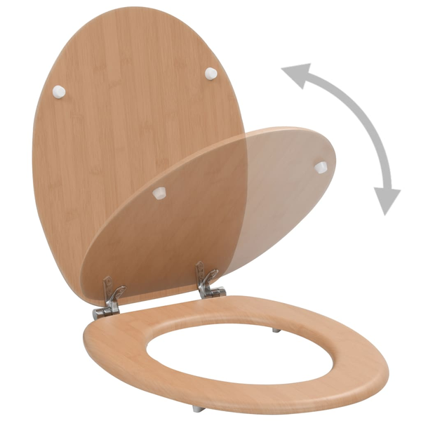 bambuszmintás MDF WC ülőke