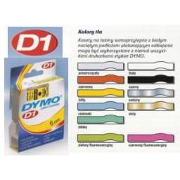 DYMO S0720770 D1 6mm x 7m feliratozógép szalag fekete-áttetsző