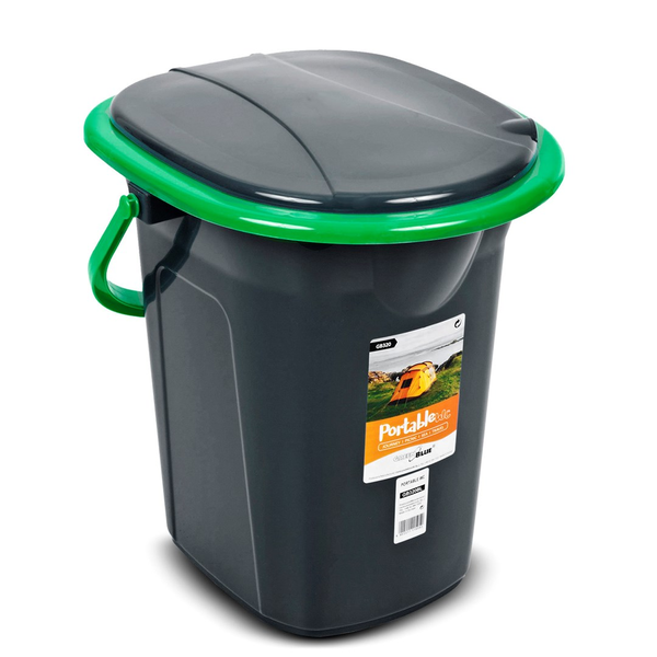 GreenBlue GB320BG Hordozható Kemping WC 19L - Fekete/Zöld