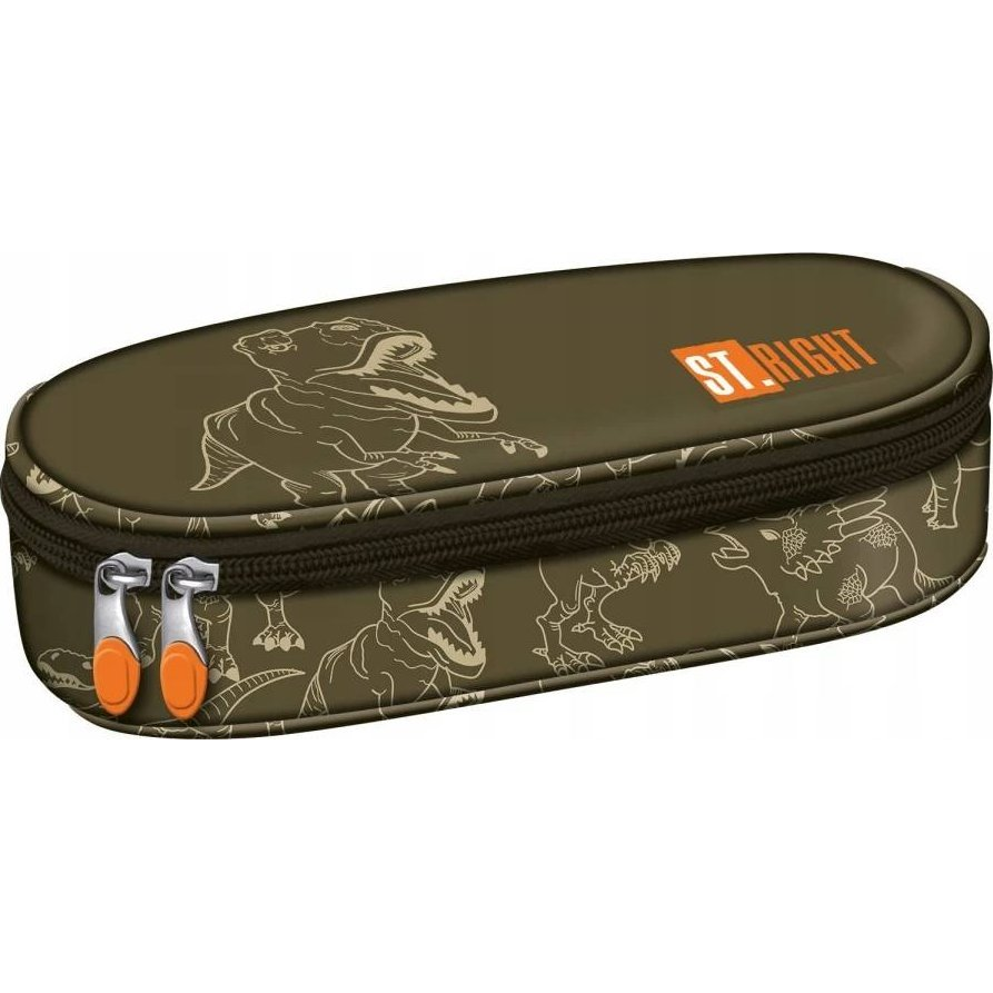 Majewski St. Right Dínós Ovális Tolltartó - T-Rex Junior (5903235654039)