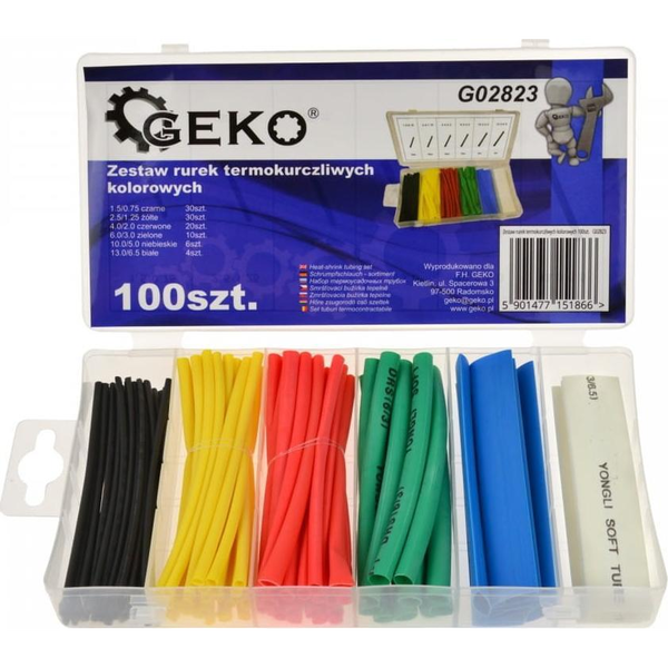 Termo skrčljive cevke – 100 delni set