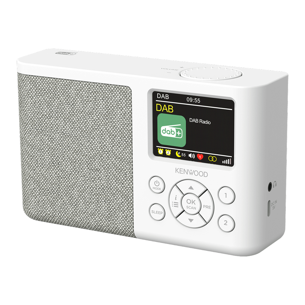 Kenwood CR-M33DAB Bluetooth hordozható FM Zsebrádió - Fehér (CR-M33DAB)