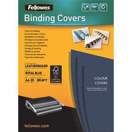 Fellowes Delta Spirálkötés hátlap A4 - Királykék (25 db) (5373902)