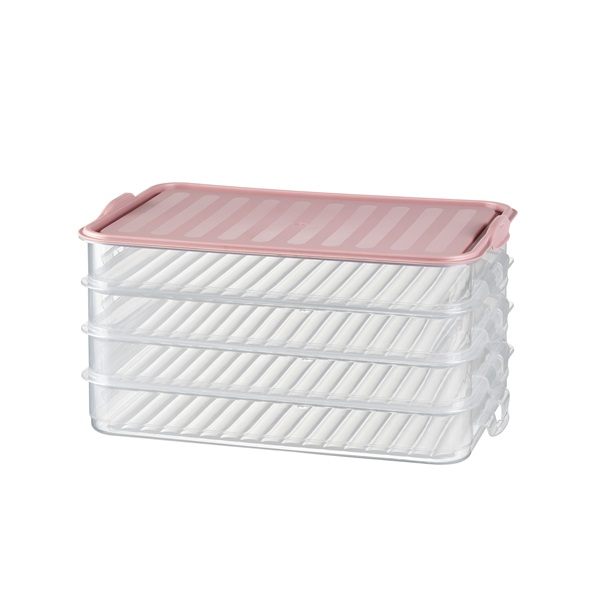 IRIS G-462 EASY-CLICK négyszintes ételtároló szett 4x750ml 15,5x23x12,5cm (G-462)