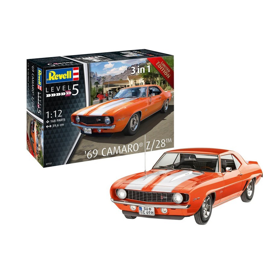Revell 07727 '69 Chevy Camaro Sportautó műanyag makett 1:12 (07727)