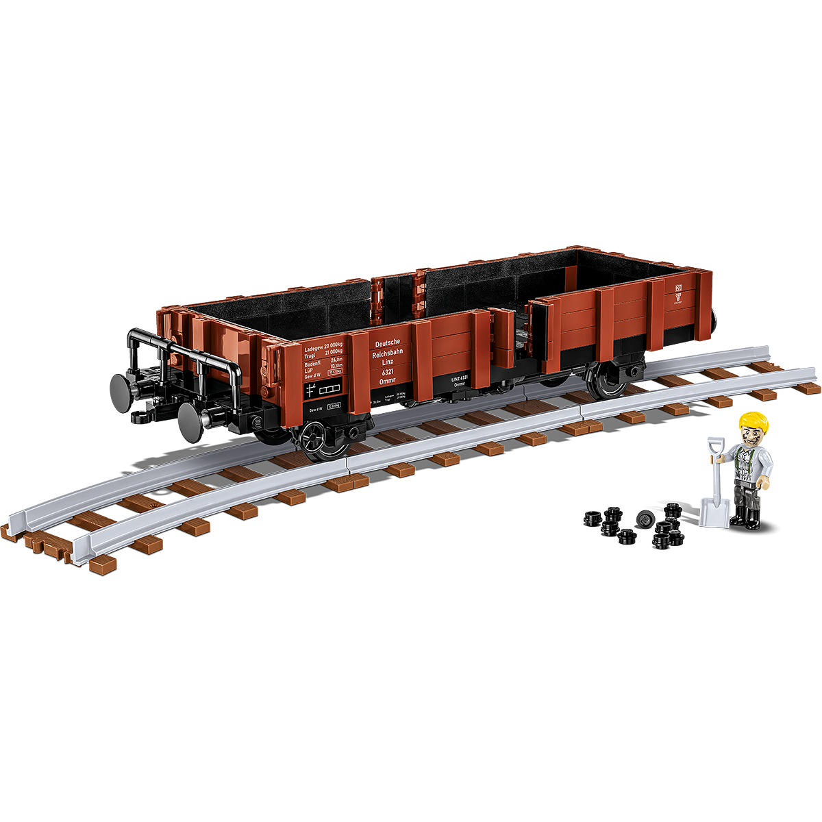 Cobi Güterwagen Type Ommr 32 Linz tehervagon 584 darabos építő készlet (COBI-6285)