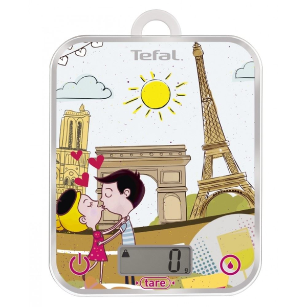 Tefal Optiss Vícebarevný Pracovní deska Obdélník Elektronická kuchyňská váha