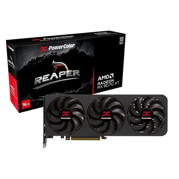 Графична карта POWERCOLOR Reaper AMD RADEON™ RX 9070 XT, 16 GB GDDR6, 256 бита