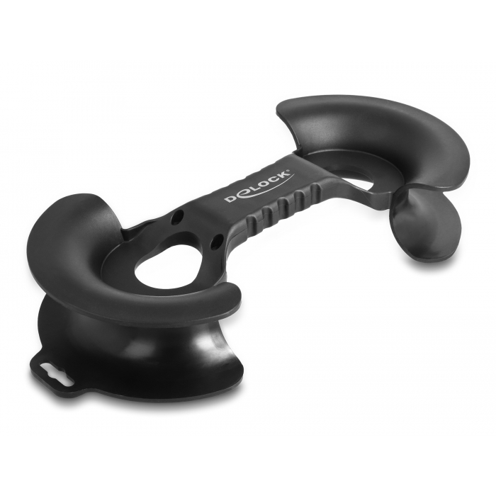 Delock Kábeltekercselő 250 x 115 mm fekete (18434) (18434)