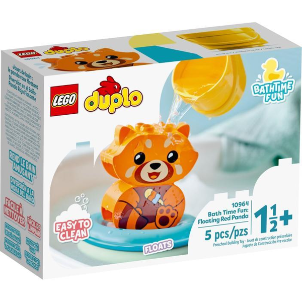 LEGO Duplo Diversión en el Baño: Panda Rojo Flotante +18 Meses - 10964