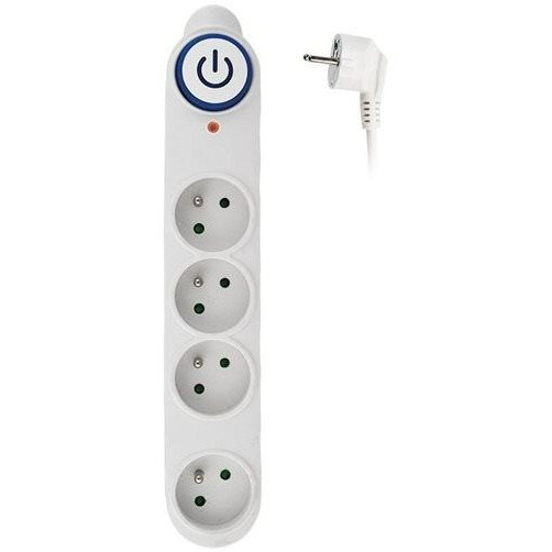 Solight túlfeszültségvédő, 150J, 4 aljzat, 3 m, fehér (PO47)