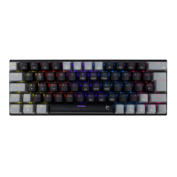Клавиатура White Shark GK-002123V2-B-G/BL-HU WAKIZASHI-2-B-G/BL-HU, унгарска подредба, черно-синя
