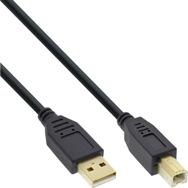 InLine B-34518S cavo USB USB 2.0 2 m USB A USB B 0,48 Gbit/s Nero