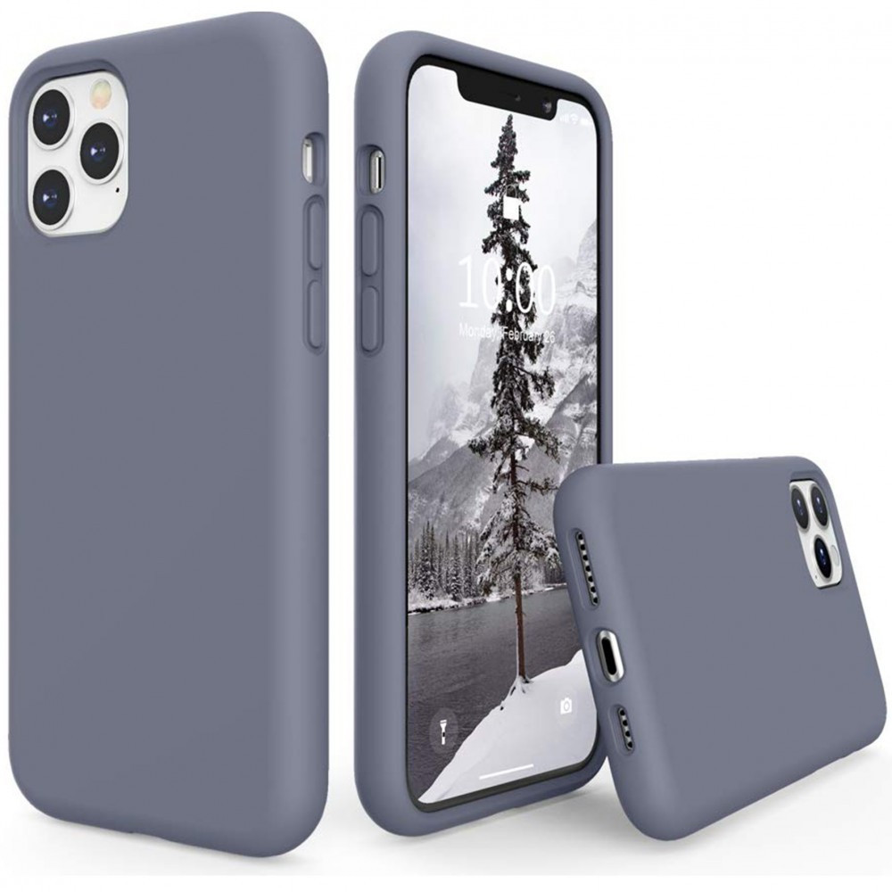 Huawei P50 / P50E, Szilikon tok, Wooze Liquid Silica Gel, leander-szürke (116312)