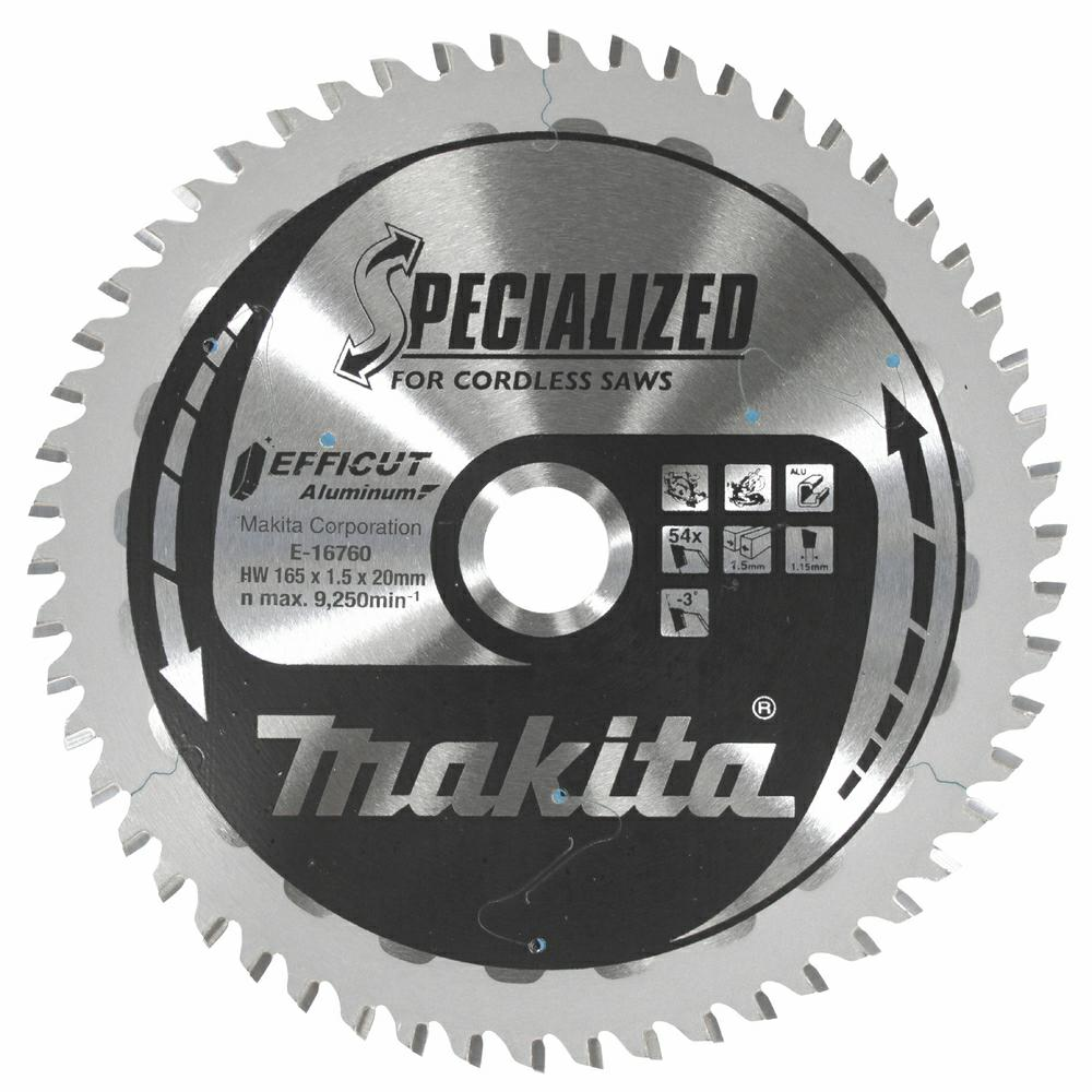 MAKITA E-16760 ALUMÍNIUM TÁRCSA 165x20mm 54Z (E-16760)