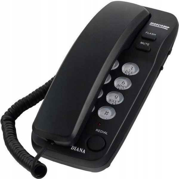 Telefon stacjonarny Mescomp Diana MT 518 Czarny