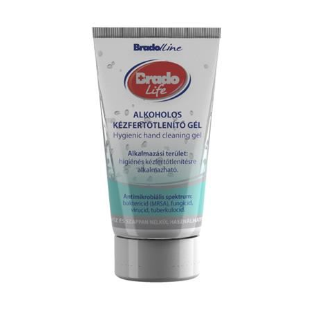 Bradolife tubusos kézfertőtlenítő gél 50ml (16019) (brado16019)