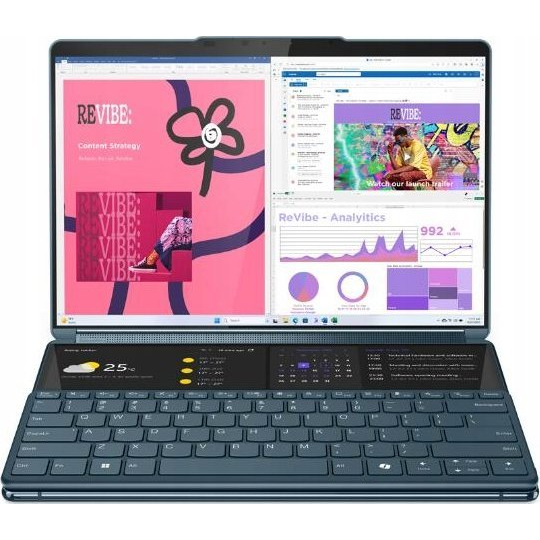 Lenovo Yoga Book 9 Intel Core Ultra 7 155U Hibrid (2 az 1-ben) 33,8 cm (13.3