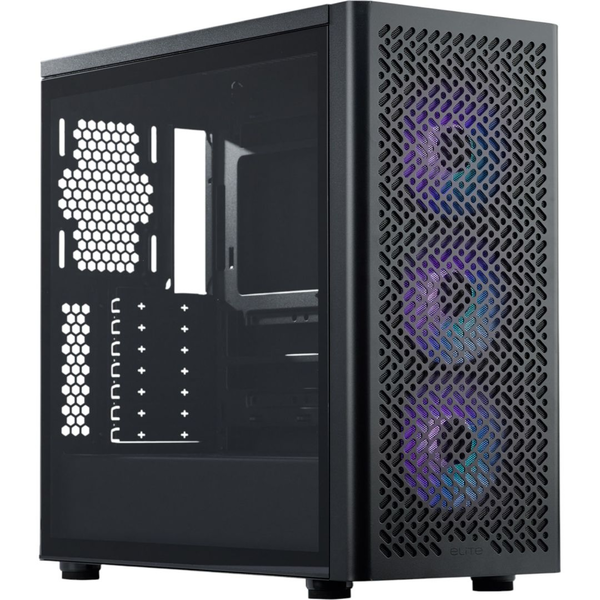 Cooler Master E502-KGNN-S00 Midi-Tower, ATX, WIndow, 3x 120MM ARGB, USB Type-C, Black