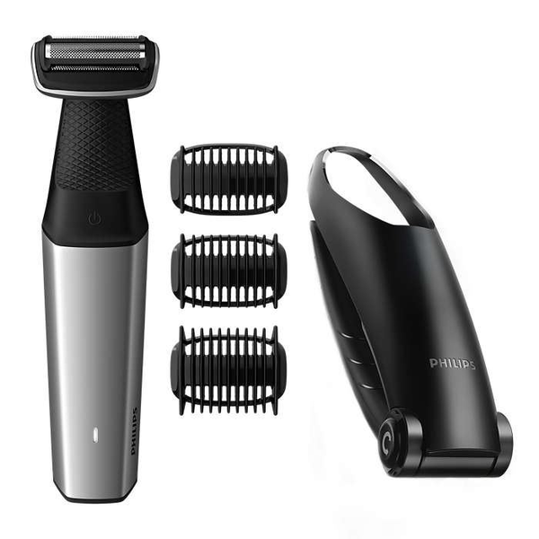 Philips BODYGROOM Series 5000 BG5020/15 telový holiaci strojček Čierna, Šedá