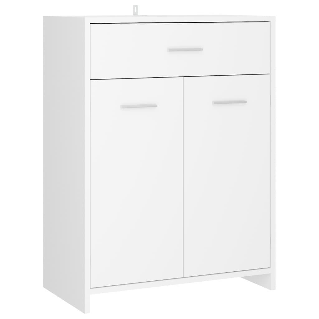 fehér forgácslap fürdőszobaszekrény 60 x 33 x 80 cm (805024)