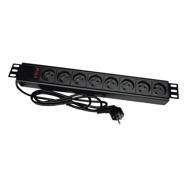 Zásuvková lišta Alantec PZ081U 19" 1,8 m 8 zásuvek