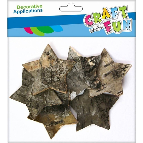  Craft with Fun CF OZDOBA DEK DREWNOKSZT KORA GWI 6CM6SZT 12/144