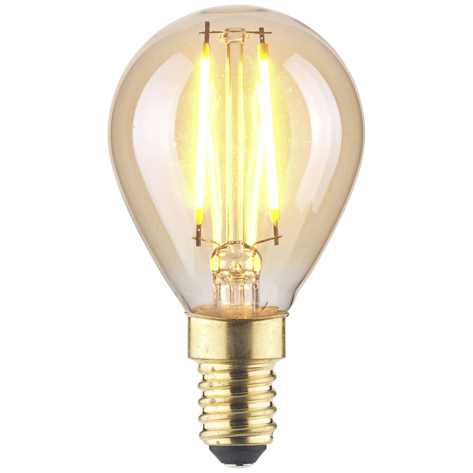 LightMe LED fényforrás csepp forma E14 2.5W borostyán (LM85053) (LM85053)