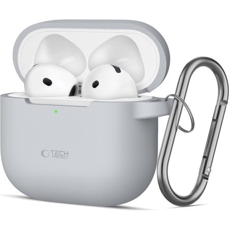 Flipové Pouzdro Tech-protect pro Apple AirPods 4, šedé