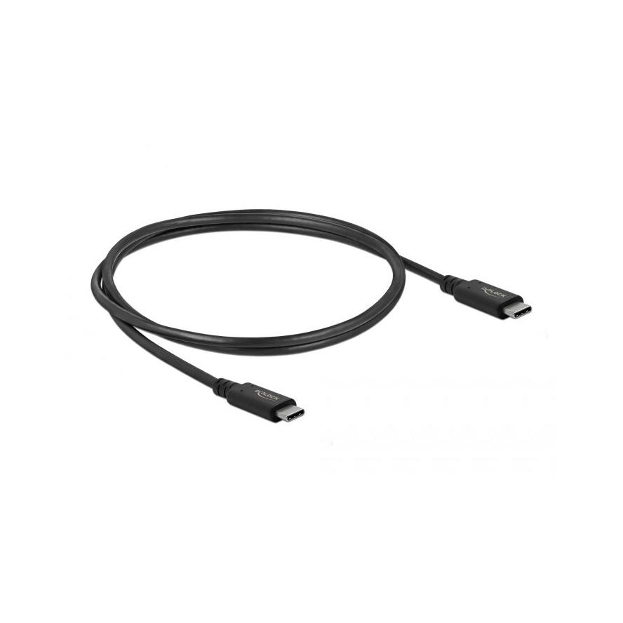 Delock 86979 USB4 Gen3×2 -> USB4 M/M adatkábel 0.8m fekete (86979)