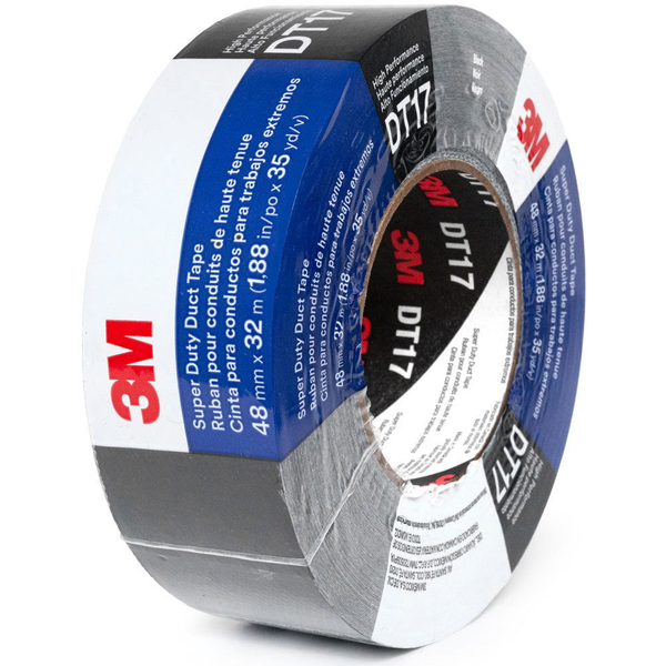 3M™ Super Heavy Duty Duct Tape DT17, black, 48 mm × 32 m
