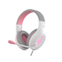 Meetion HP021 gaming headset fehér-rózsaszín (MT-HP021WP)