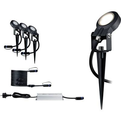 Paulmann Sting 93696 Világításrendszer, Plug & Shine LED-es kerti fényszóró kezdőkészlet 3 részes készlet LED 18 W Antracit (93696)