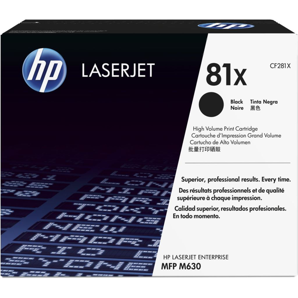 HP 81X High Yield Black Original LaserJet Toner Cartridge tonerová náplň 1 kusů