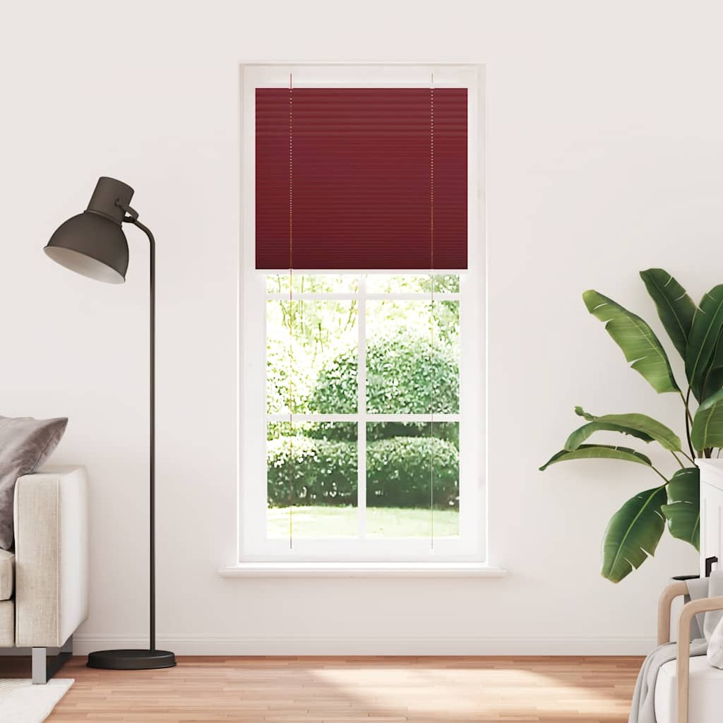 pliszírozott redőny Bordeaux piros 100x200 cm szövetszélesség (4015262)