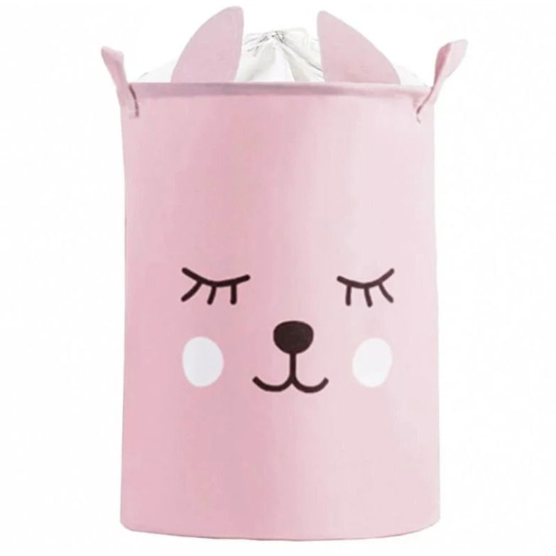 Sipo Toy basket 43 l Teddy Bear pink (5904347186999)