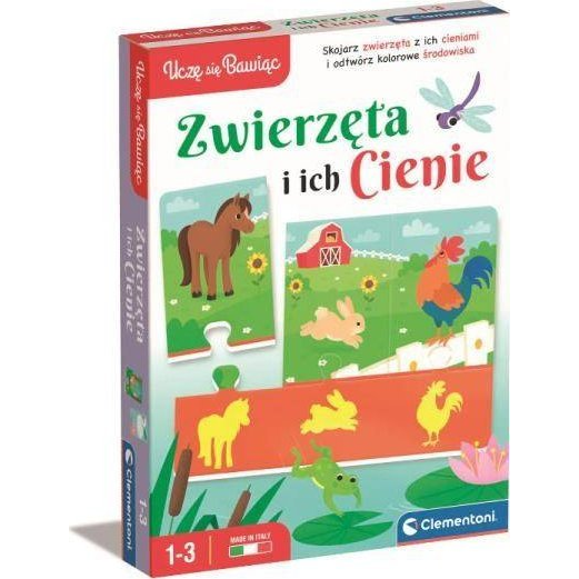 Állatok És Árnyékaik Kirakós Játék Lengyel Tanulással Clementoni 50762 Játékkal- 28341 (560175)