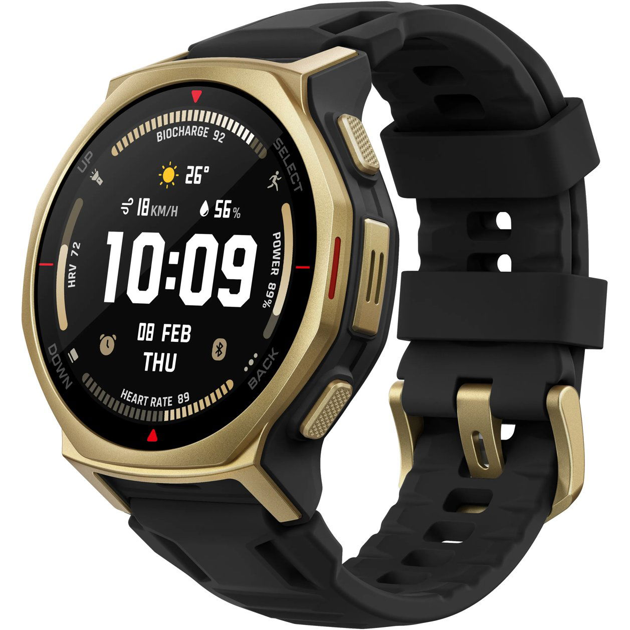 Amazfit T-Rex 3 Pro 44mm Black Gold okosóra (W2548GL1N)
